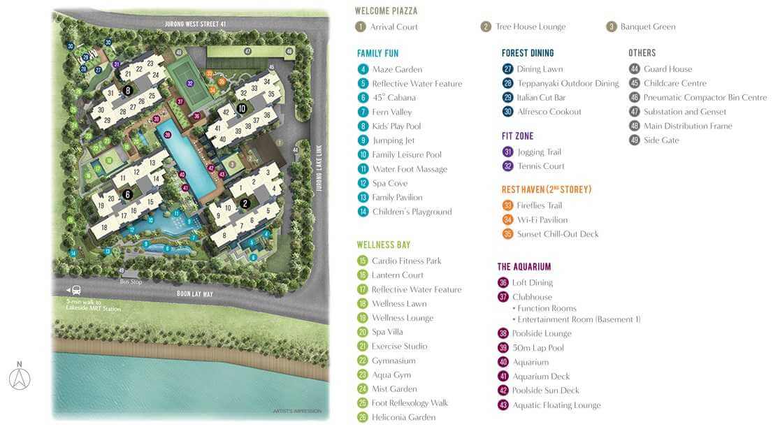 Lake Grand Condo Singapore Site Plan