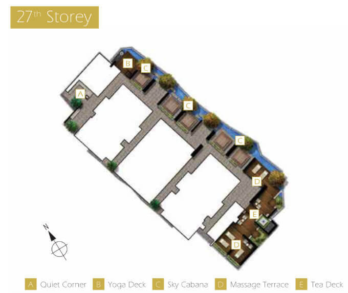 Marina Bay Suites Site Plan 27th Floor