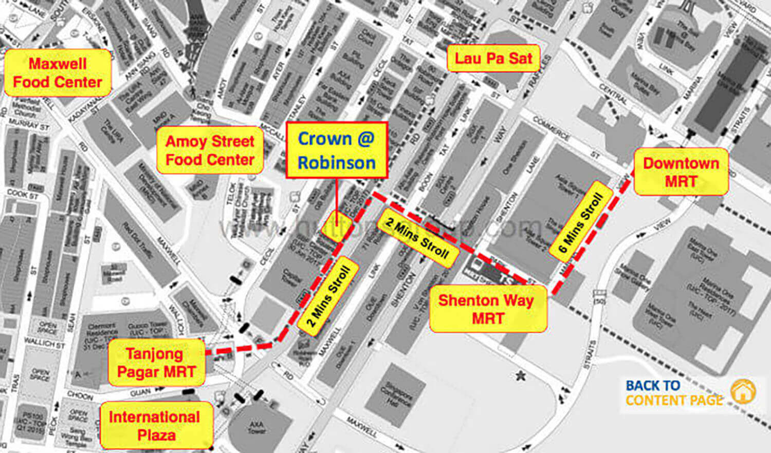 Crown @ Robinson Commercial Launch Street Map