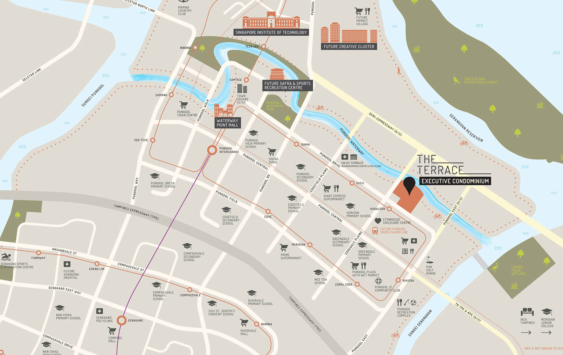 The Terrace Exec Condo Singapore Location Map