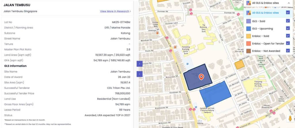 Tembusu Grand New Condo Location Map