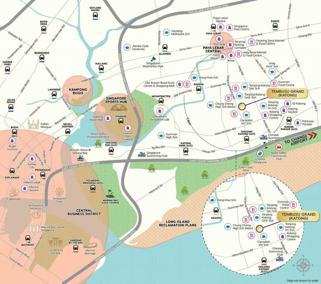 Tembusu Grand East Coast Condo Location Map