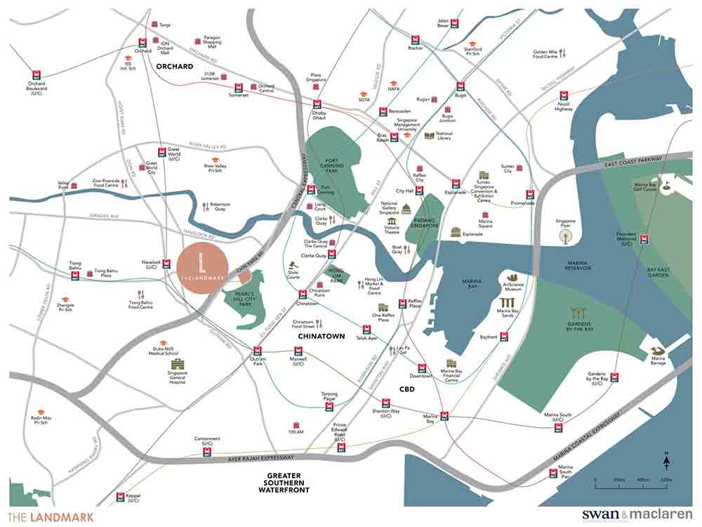 The Landmark New Condo For Sale Singapore Location Map