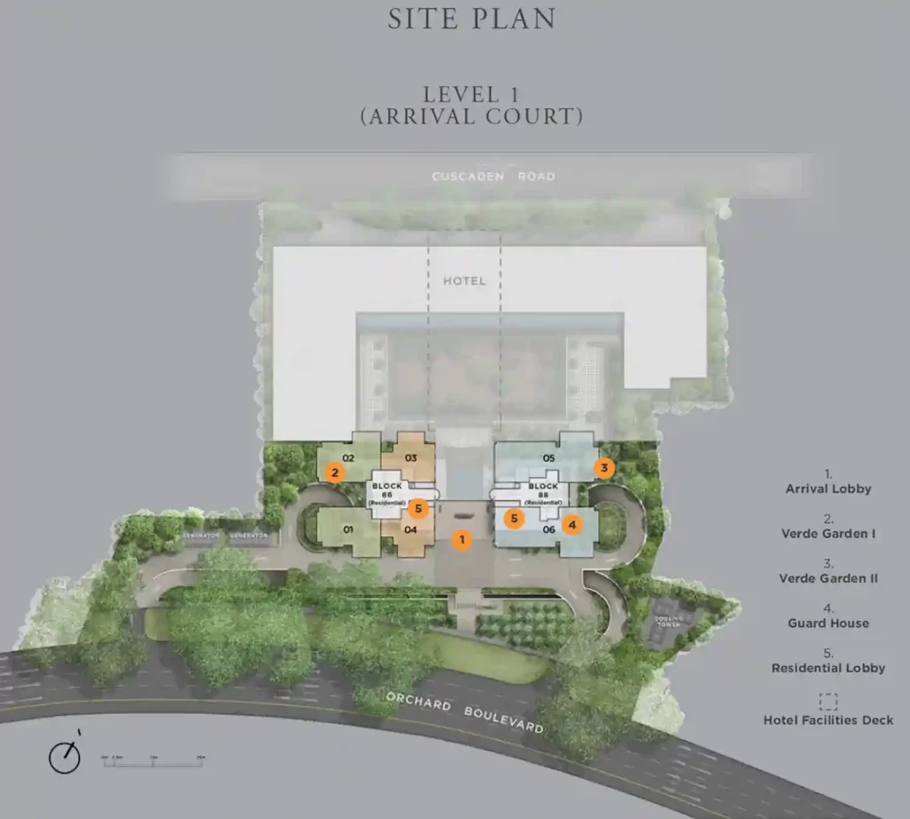 Boulevard 88 Prime District 10 Condo Site Plan Level 1 Arrival Court