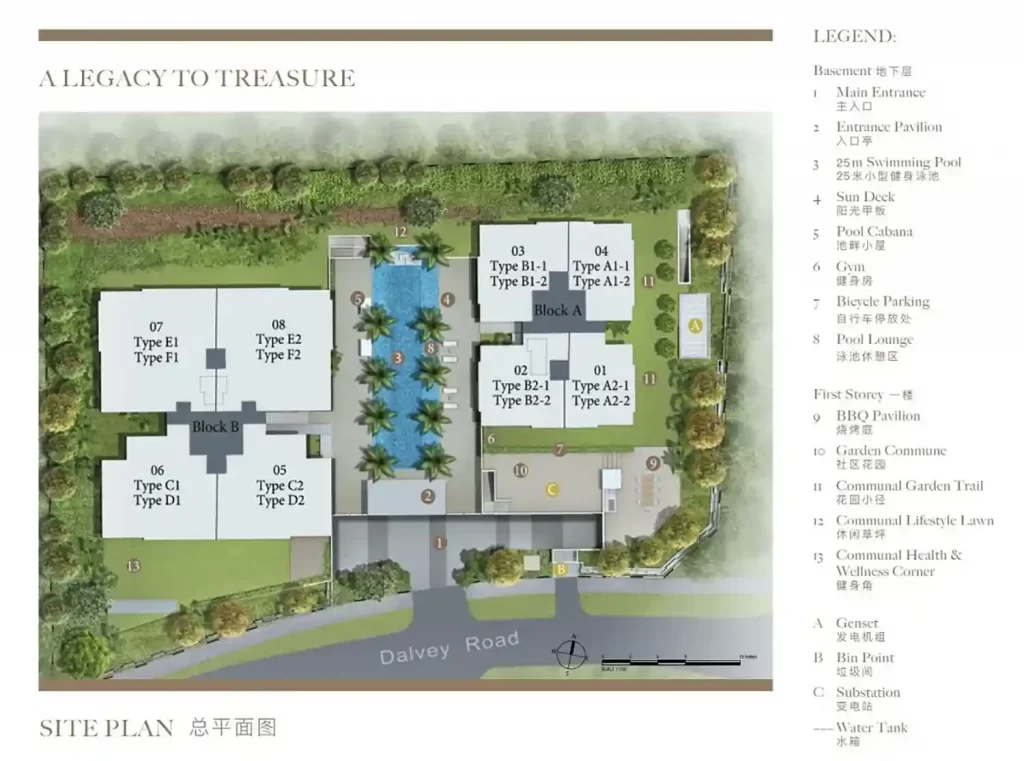 Dalvey Haus D10 Condo For Sale Site Plan