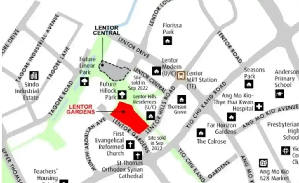 Lentor Mansion Location New Launch Condo