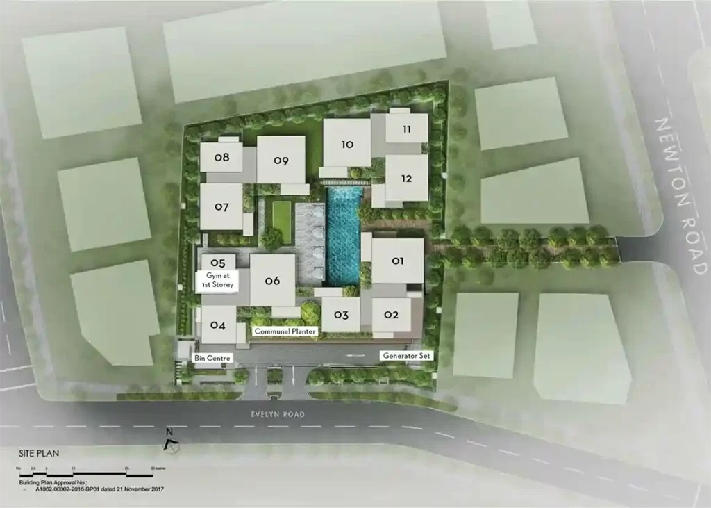 10 Evelyn New Condo Launch Site Plan