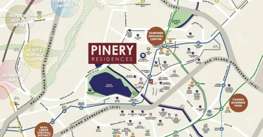 Pinery Residences New Condo Launch Location Map